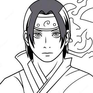 Itachi Uchiha -värityssivu | Itachi värityssivu