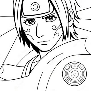 Itachi Sharinganilla -värityssivu | Itachi värityssivu