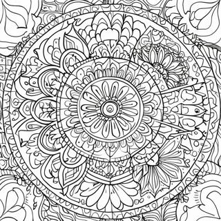 Luova Mandala Värittämissivu | Luova värityssivu