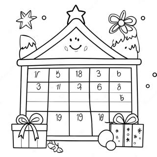 Adventtikalenteri Värittämissivu | Adventti värityssivu