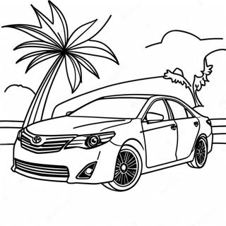 Toyota Camry sedan värityssivu | Toyota värityssivu
