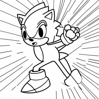 Hopea Sonic toiminnassa -värityskuva | Hopea Sonic värityssivu