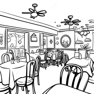 Kotoisa perheravintolan värityssivu | Ravintola värityssivu
