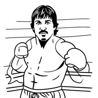 Rocky Balboa Nyrkkeily Värittämissivu | Rocky värityssivu