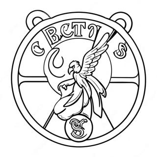 Celtics-logo värityssivu | Celtics värityssivu