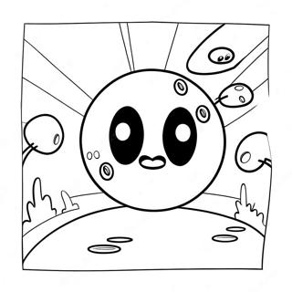 Pacman ja haamut värityssivu | Pacman värityssivu