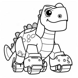 Dinotrux Värittämissivu | Dinotrux värityssivu