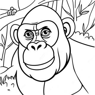 Gorilla värityssivu | Gorilla värityssivu