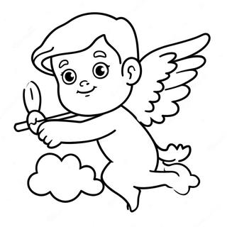 Cupidon värityssivu | Cupid värityssivu