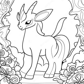Kiiltävä Arceus värityssivu | Arceus värityssivu