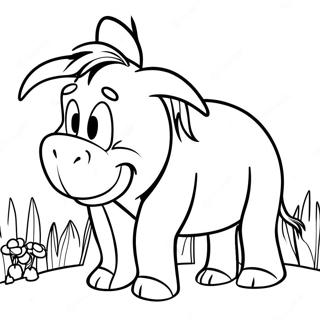 Eeyore värityskuva | Eeyore värityssivu
