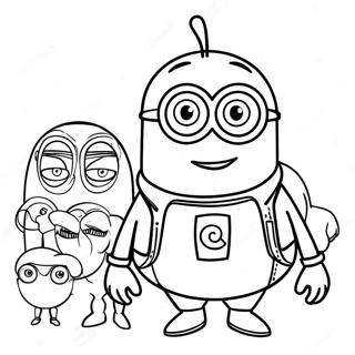 Minionit ja Gru -värityssivu | Gru värityssivu