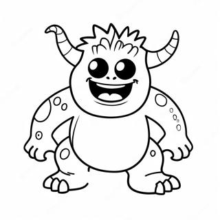 Monsteri Värittämissivu | Monsteri värityssivu