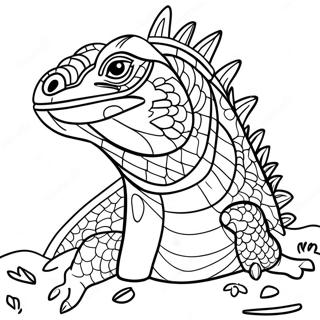 Iguana värityssivu | Iguana värityssivu