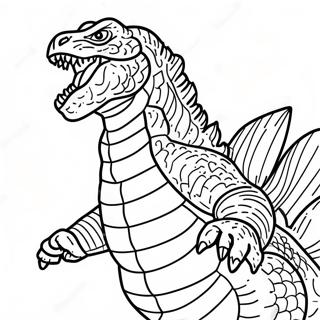Godzilla 2021 Värittämiseen | Godzilla 2021 värityssivu