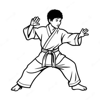 Karate Kid -värityssivu | Karate värityssivu