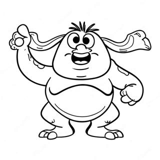 Grug Crood Toiminnassa värityssivut | Croods värityssivu
