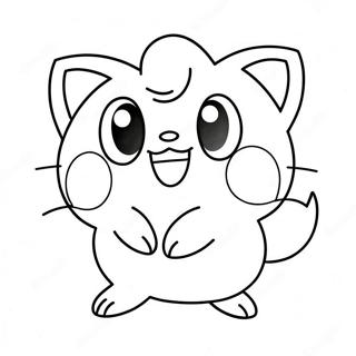 Jigglypuff Söpö Laulu Värittämissivu | Jigglypuff värityssivu