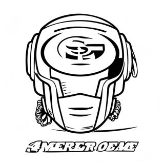 49ers-logo - värityssivu | 49ers värityssivu