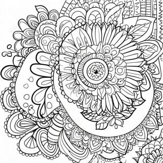Boho mandala - värityssivu | Boho värityssivu