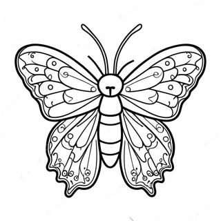 Moth Värittämissivu | Yöperhonen värityssivu