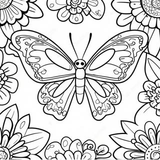 Värikäs Perhonen Moth Värittämissivu | Yöperhonen värityssivu