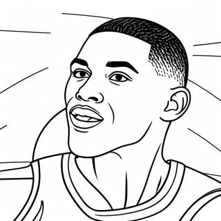 Jayson Tatum Toimintakuva Värittämissivu | Jayson Tatum värityssivu