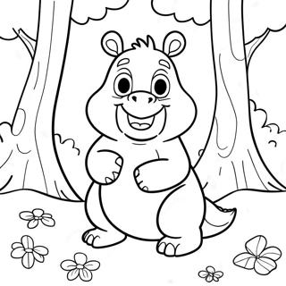 Söpö Gruffalo metsässä -värityskuva | Gruffalo värityssivu
