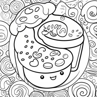 Dunkin Donuts -logo värityssivu | Dunkin Donitsit värityssivu