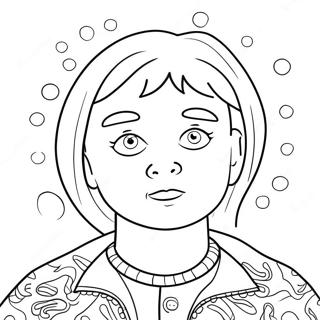 ADHD-tietoisuus -värityskuva | ADHD värityssivu