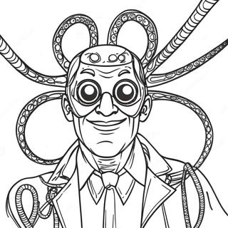 Doc Ock, jolla on tuntosarvet -värityssivu | Doc Ock värityssivu