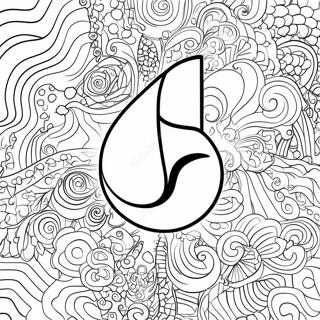 TikTok-logo värityskuva | TikTok värityssivu