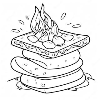 S'more värityssivu | Smore värityssivu