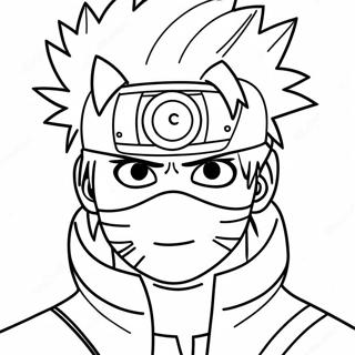 Kakashi Sharinganilla värityskuva | Kakashi värityssivu