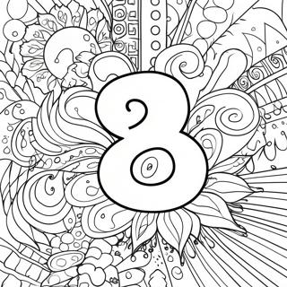 Numero 3 värityssivu | Numero 3 värityssivu