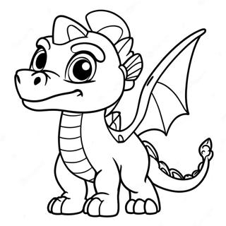 Spyro lohikäärme Skylanders värityssivu | Skylanders värityssivu