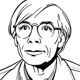 Andy Warhol Värittämissivu | Andy Warhol värityssivu