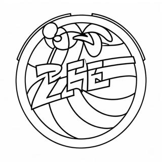 76ers Logo Värittämissivu | 76ers värityssivu