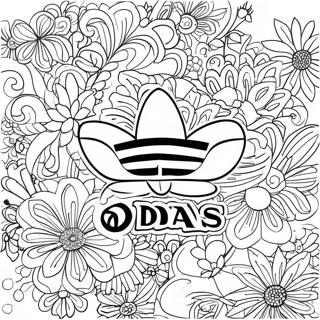 Adidas logo värityssivu | Adidas värityssivu