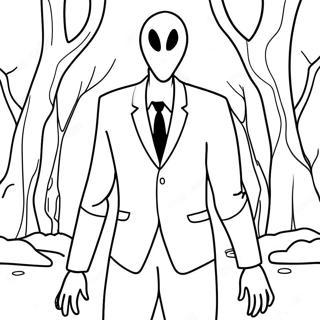 Slenderman värityssivu | Slenderman värityssivu