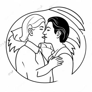 Lesbo ylpeys värityssivu | Lesbo värityssivu