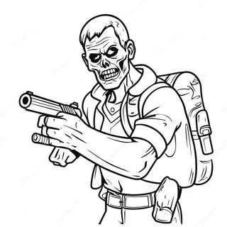 Zombijahti Värittämissivu | Resident Evil värityssivu
