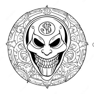 Slipknot Logo Värittämissivu | Slipknot värityssivu