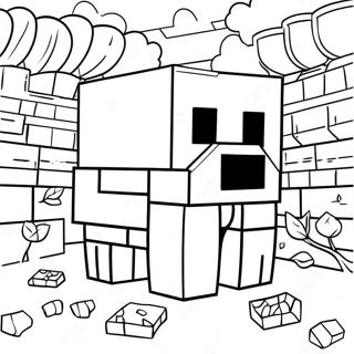 Minecraft värityssivu | Minecraft värityssivu