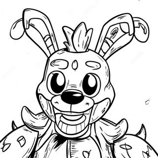Springtrap FNAF värityssivu | Springtrap FNAF värityssivu