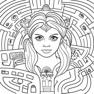 Labyrintti värityssivu | Labyrintti värityssivu