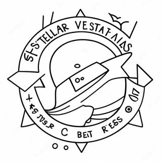 Loistava VBS-logo värityssivu | Stellar VBS värityssivu