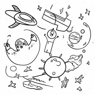Värikkäät loistavat VBS-hahmot värityssivu | Stellar VBS värityssivu