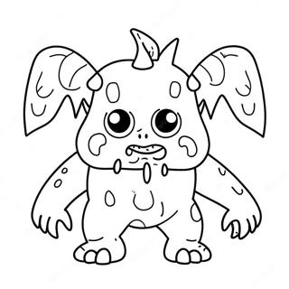 Ruma monsteri värityssivu | Ruma värityssivu