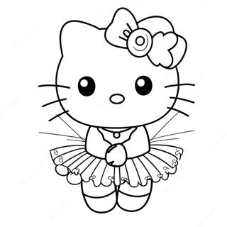 Hello Kitty Baletti Värityskuvat